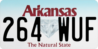 AR license plate 264WUF