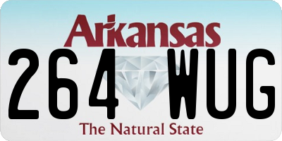 AR license plate 264WUG