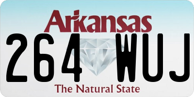 AR license plate 264WUJ