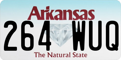 AR license plate 264WUQ