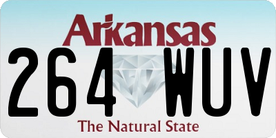 AR license plate 264WUV