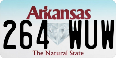 AR license plate 264WUW