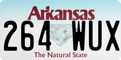 AR license plate 264WUX