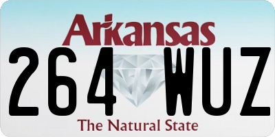 AR license plate 264WUZ
