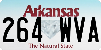 AR license plate 264WVA