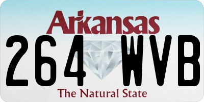 AR license plate 264WVB