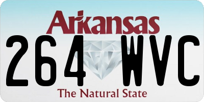 AR license plate 264WVC