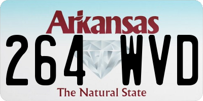 AR license plate 264WVD