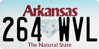AR license plate 264WVL