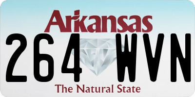 AR license plate 264WVN