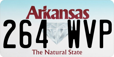 AR license plate 264WVP