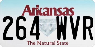 AR license plate 264WVR