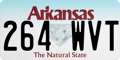 AR license plate 264WVT