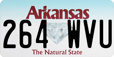 AR license plate 264WVU
