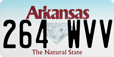 AR license plate 264WVV