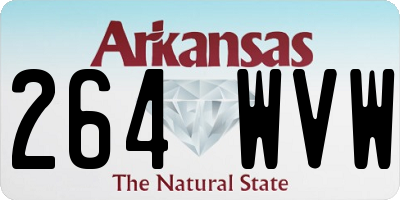 AR license plate 264WVW