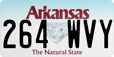 AR license plate 264WVY