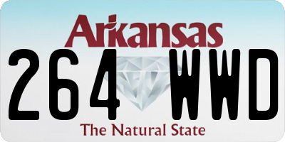 AR license plate 264WWD