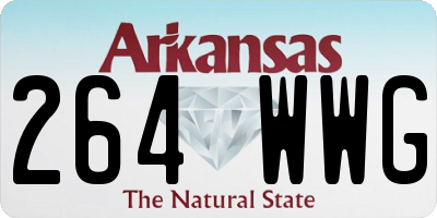 AR license plate 264WWG