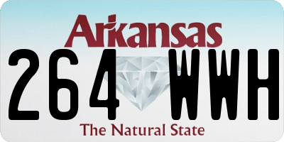 AR license plate 264WWH