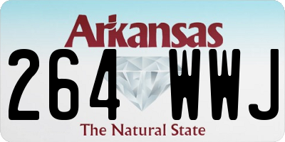 AR license plate 264WWJ