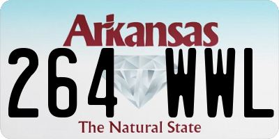 AR license plate 264WWL