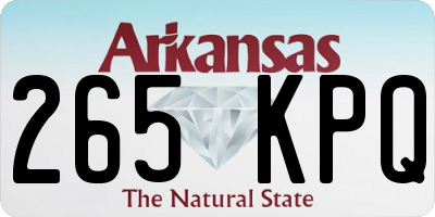 AR license plate 265KPQ