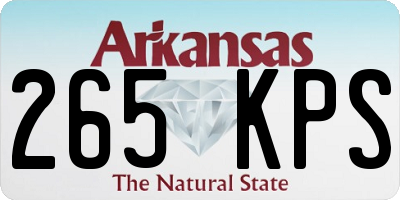 AR license plate 265KPS