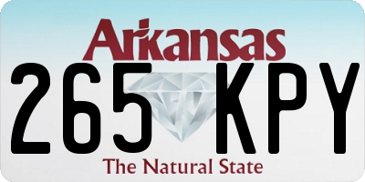 AR license plate 265KPY