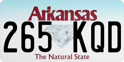 AR license plate 265KQD