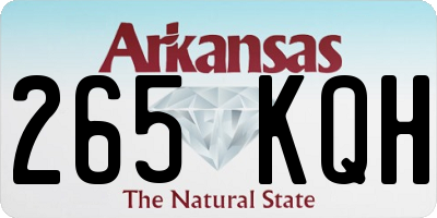 AR license plate 265KQH