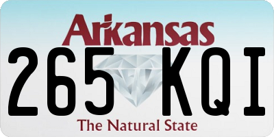 AR license plate 265KQI