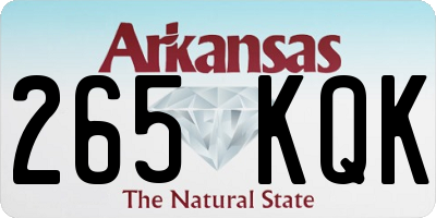 AR license plate 265KQK