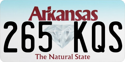 AR license plate 265KQS