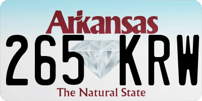 AR license plate 265KRW