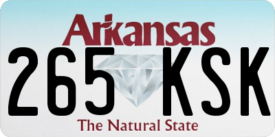 AR license plate 265KSK