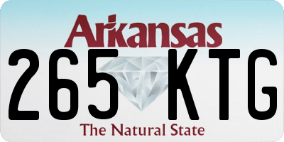 AR license plate 265KTG