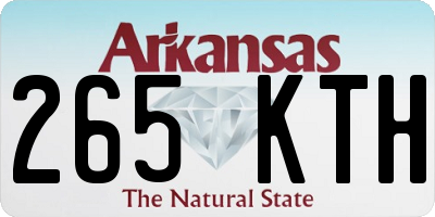 AR license plate 265KTH