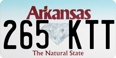 AR license plate 265KTT