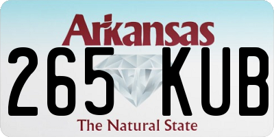 AR license plate 265KUB