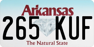 AR license plate 265KUF
