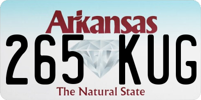 AR license plate 265KUG