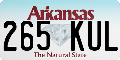 AR license plate 265KUL