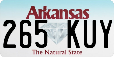 AR license plate 265KUY