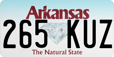 AR license plate 265KUZ