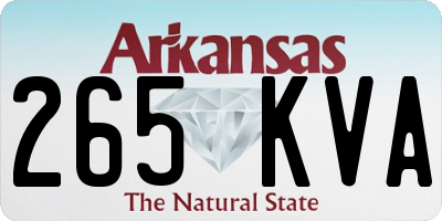 AR license plate 265KVA