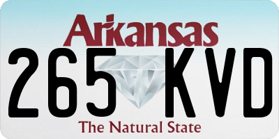 AR license plate 265KVD