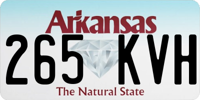 AR license plate 265KVH