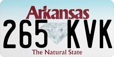 AR license plate 265KVK
