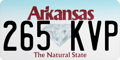 AR license plate 265KVP
